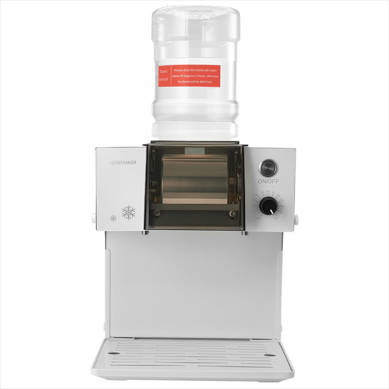 Machine à glaçons autoportante en flocons de neige blanc pur avec fabrication en acier inoxydable et production de glace quotidienne de 132 lb
