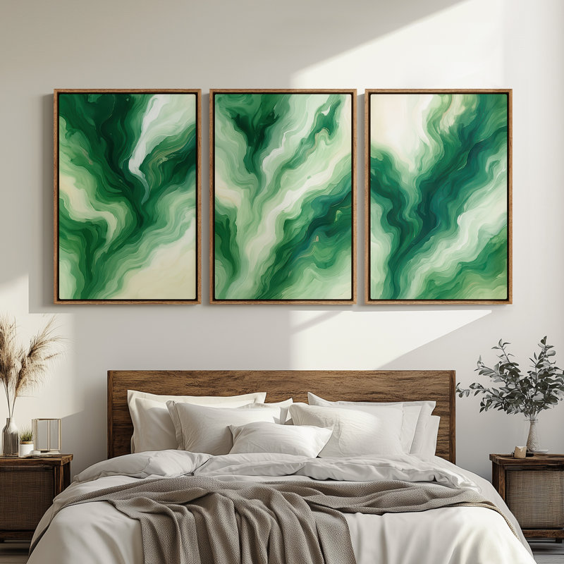 Art mural encadré, impressions murales abstraites rétro sur toile 16 po x 24 po, H 24 po x l 16 po, Naturel