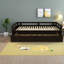 Lit en bois extensible peu encombrant, lit de jour moderne avec lit gigogne