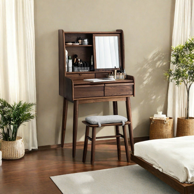 Meuble-lavabo en bois massif 26,77 po, Tanné