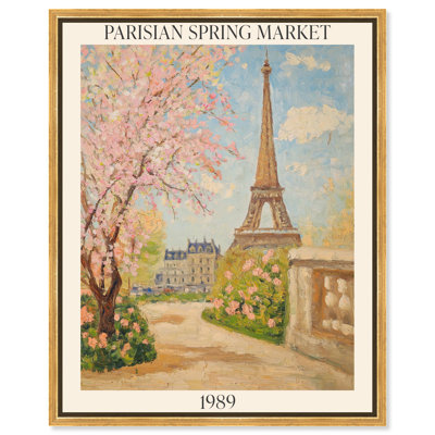 Affiche inspirée du marché parisien du printemps par Art Remedy
