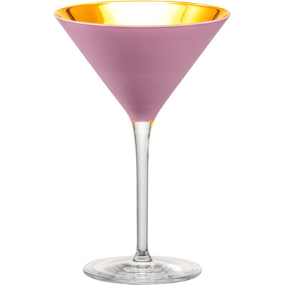 Oro24K Martini Crystal 24K Martini/Cocktail Glasses
