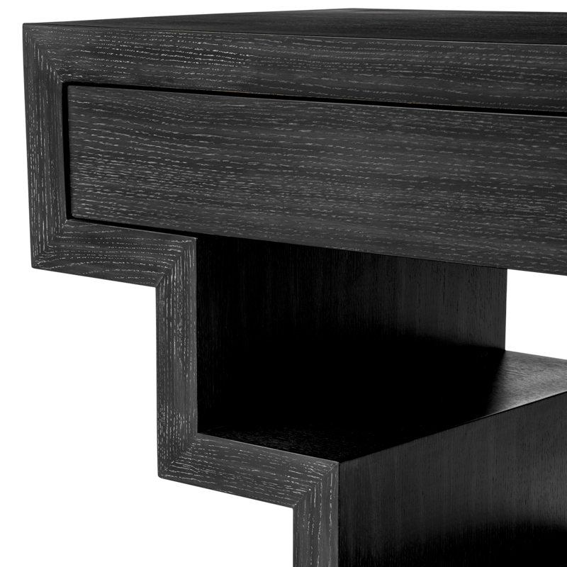 Rialto Console Table, Charcoal Gray