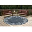 Tapis bleu marine intérieur / extérieur Mance-3960394