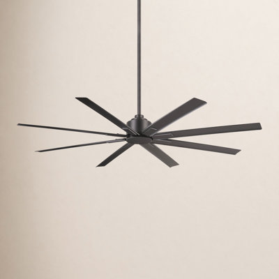 65" 8 - Blade Standard Ceiling Fan with Remote Control