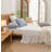 BESTOUCH 100% Washed Cotton Pillowcase Linen Feel Soft Breathable-115311505-115311508