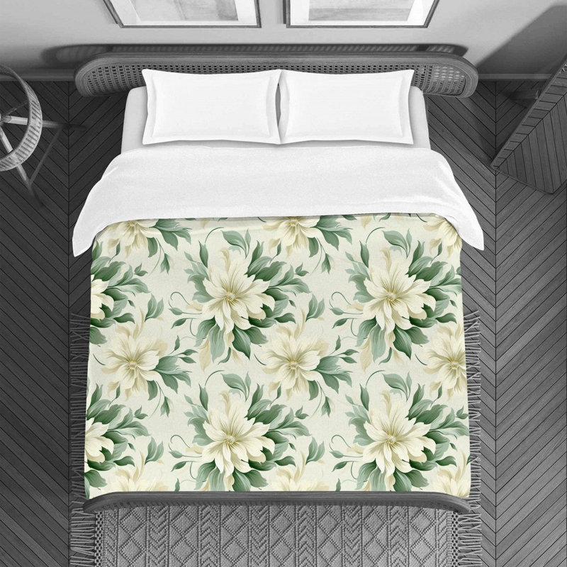 Housse de couette Floral Avonel, Housse de couette simple