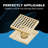 6 Inch Square Shower Floor Drain, 304 Stainless Steel Grid Drain Cover With Removable Grate