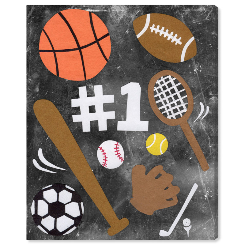 Art sur toile Ellison Sports Fan, H 45 po x l 36 po x P 1,5 po