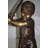 Golfer Boy in Big Shoes Bronze Statue, Maelys Handcrafted Sculpture for Home or Garden, 18"Lx14"Wx49