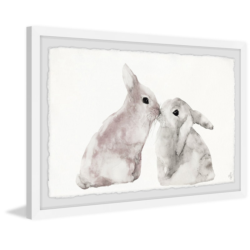 Jaron Sweet Bunnies - Single Picture Frame Painting, 41cm H x 61cm W