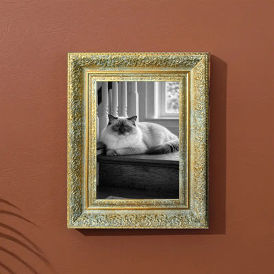 5" x 7" Antique Gold 3 PCS Wall Picture Frame for Portrait Display