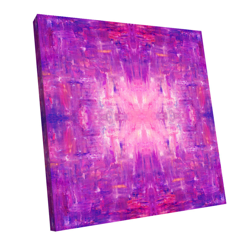 Four Purple Stars Painting by Irina Gorbman, 44" H x 44" W
