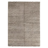 Hand Knotted Wool Area Rug in Moose
