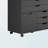 Sutton 3-Piece Multi-Storage Cabinet Set in Black Finish, 26.11'' H X 80.37'' W X 15.85'' D-932212280