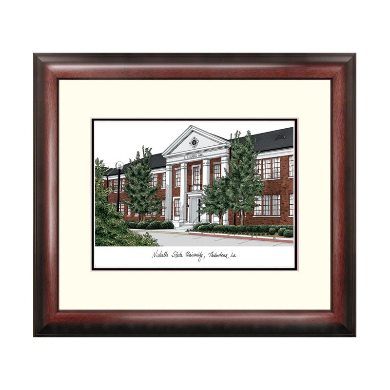 Cadre photo de lithographie colonels l’alumnus ncaa nicholls state