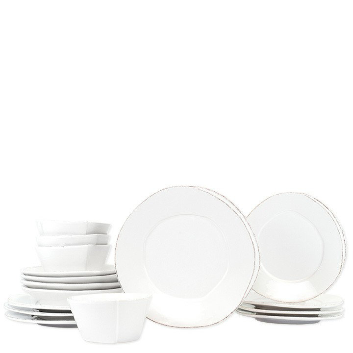 Lastra Handmade Stoneware Salad/Dessert Plate, White
