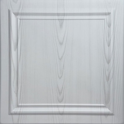 Carreau de plafond en polystyrène à collage 1,6 pi x 1,6 pi Line Art