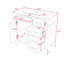 Meuble-lavabo de 36 po avec comptoir en céramique, portes à fermeture douce et 4 tiroirs de rangement-499001899
