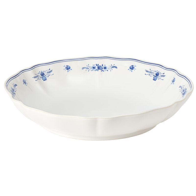 Vila Pasta Server, White/Blue