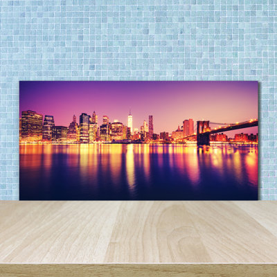 50cm W x 100cm L Glass Peel and Stick Panel