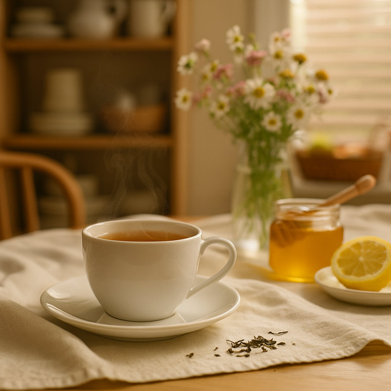 Argon Tableware - Classic White Teacup & Saucer