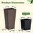 Wicker planter Rectangular - Set 2-750961232