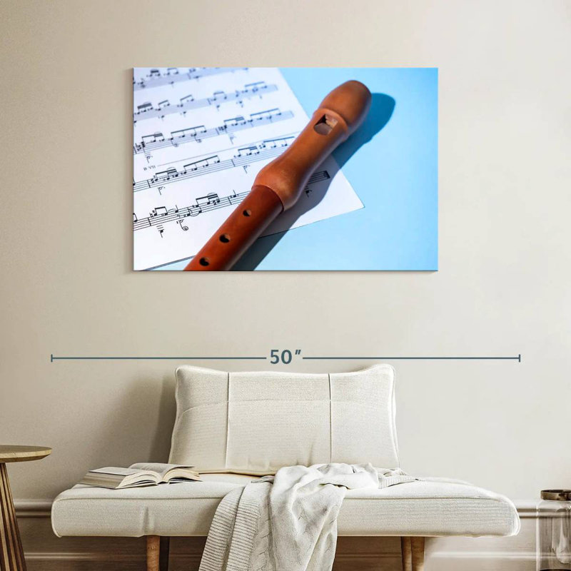 Wooden Recorder, 26" H x 39" W