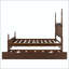 Grand lit plateforme avec lit gigogne simple TG et tiroirs de rangement-133631712