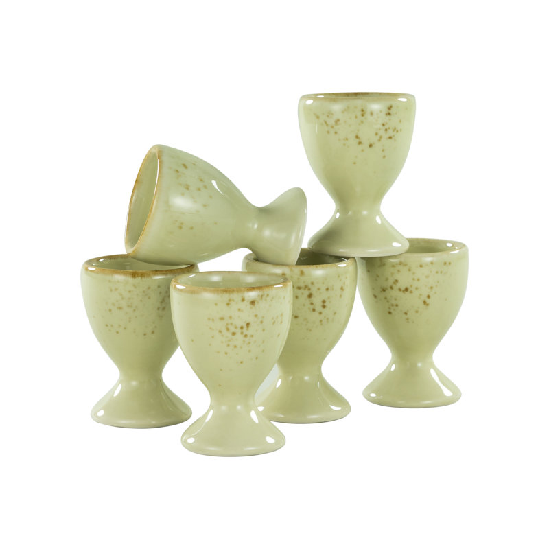 Nature, Geschirrset, Eierbecher 6 teilig, White