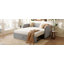 Lit de jour simple en velours rembourré avec lit gigogne-885131051