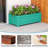 Rectangular Planter Box with Drainage Holes HDPE Garden Bed Poly Window Box,Waterproof, Weather Resistance Waterproof-286347827