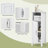 Manufactured Wood Freestanding Linen Cabinet