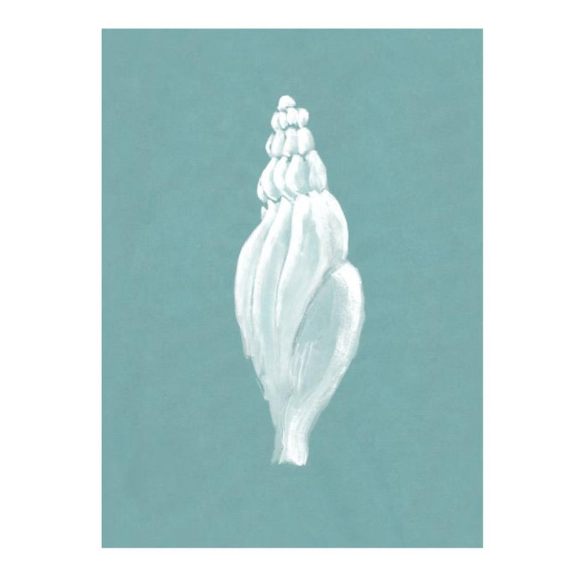 Pearl Shell II Painting by Fern Cassidy, 27" H x 20" W, Hand Embellishment Texture