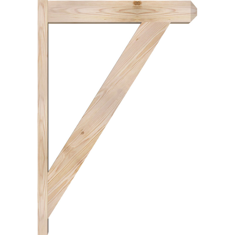 Artisan traditionnel en bois rustique, P 26 po x H 38 po, Sapin Douglas de 5 1/2 po (lisse)
