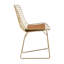 Chaise d'appoint en métal doré