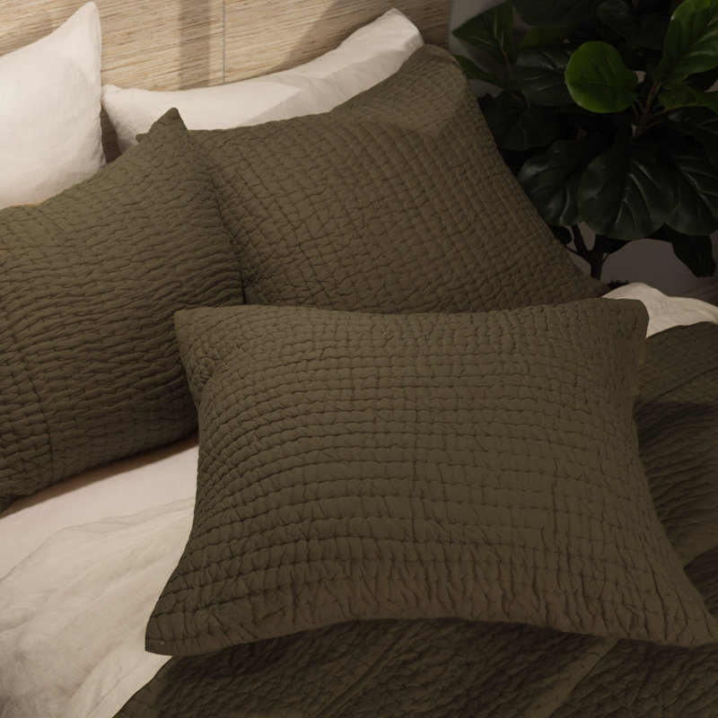 MAEVE QUILT, GREEN SET - King, King Quilt + 2 Shams