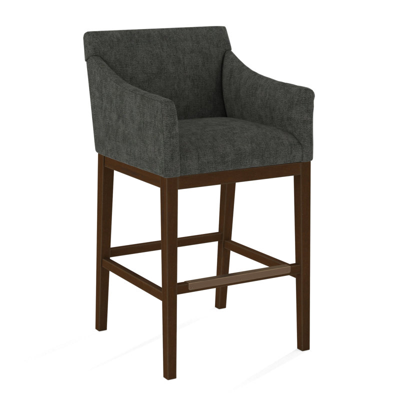 Upholstered Stool, 61536-78, Pecan