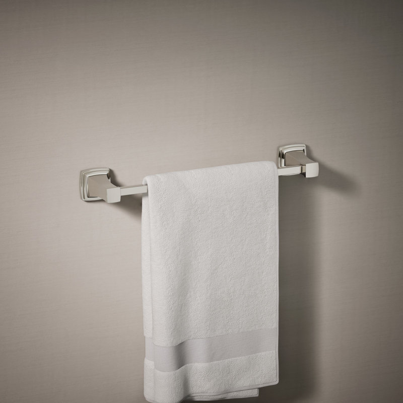 Riff Wall Mounted Towel Bar, Vibrant Polished Nickel, 18"W