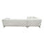 Canapé modulaire en tissu beige avec 4 coussins