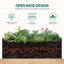 Lit de jardin surélevé en composite avec forme en L (pas de panneau inférieur)-1334294749