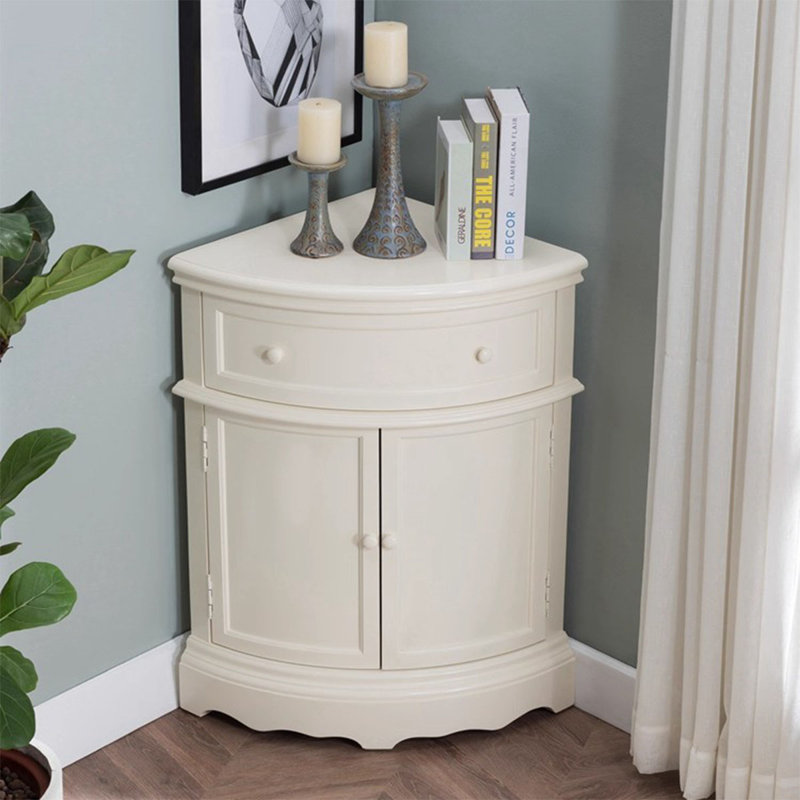 Armoire d'angle en bois manufacturé