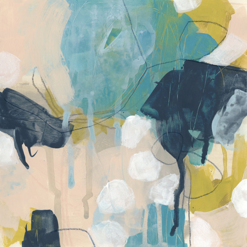 Sonic Fossile II by June Erica Vess - Wrapped Canvas Square Painting, 91cm H x 91cm W
