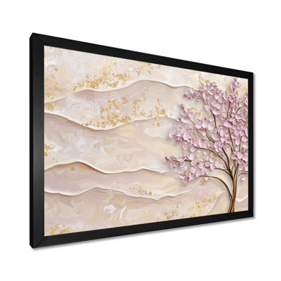 Lavender Bloom Acacia Tree Horizon I - Acacia Tree Wall Art Living Room