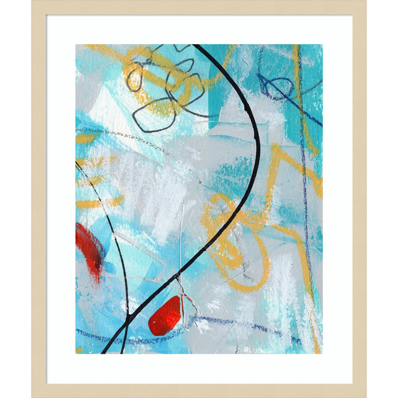 Reproduction d'art encadrée en bois «Whirlwind IX» par Laura Gibson, H 25 po x l 21 po