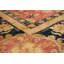 Tapis décoratif en laine rouge de conception unique 10 pi 1 po x 14 pi noué à la main New Age