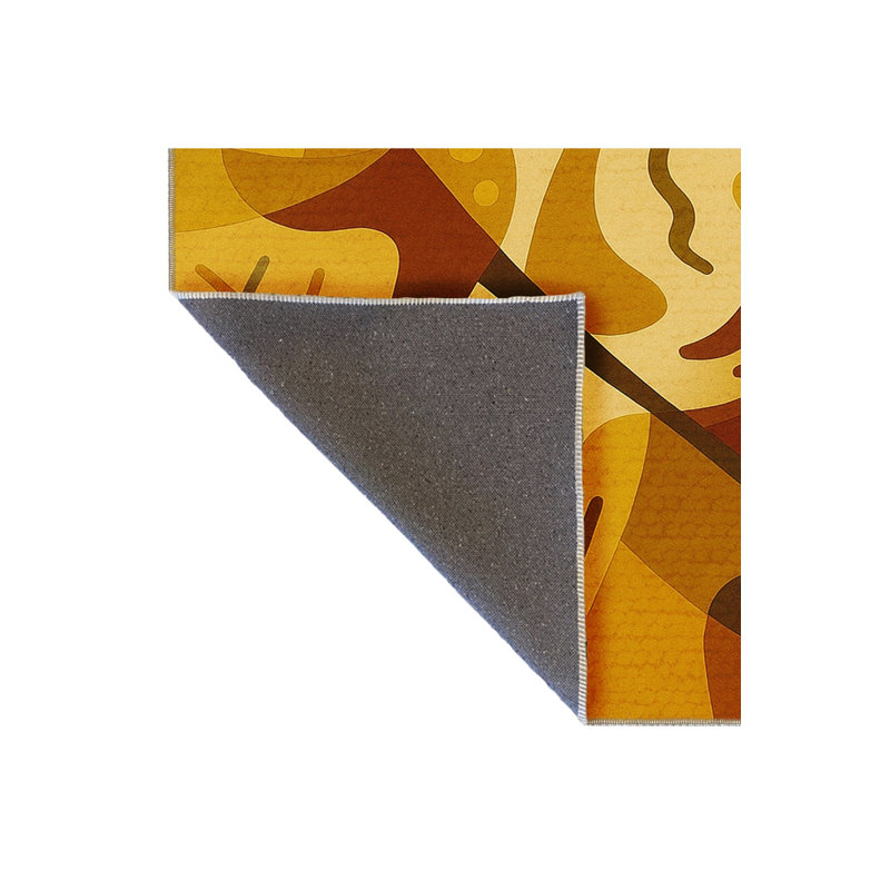 Tapis tissé orange Mosso, 2'6" x 4'11"