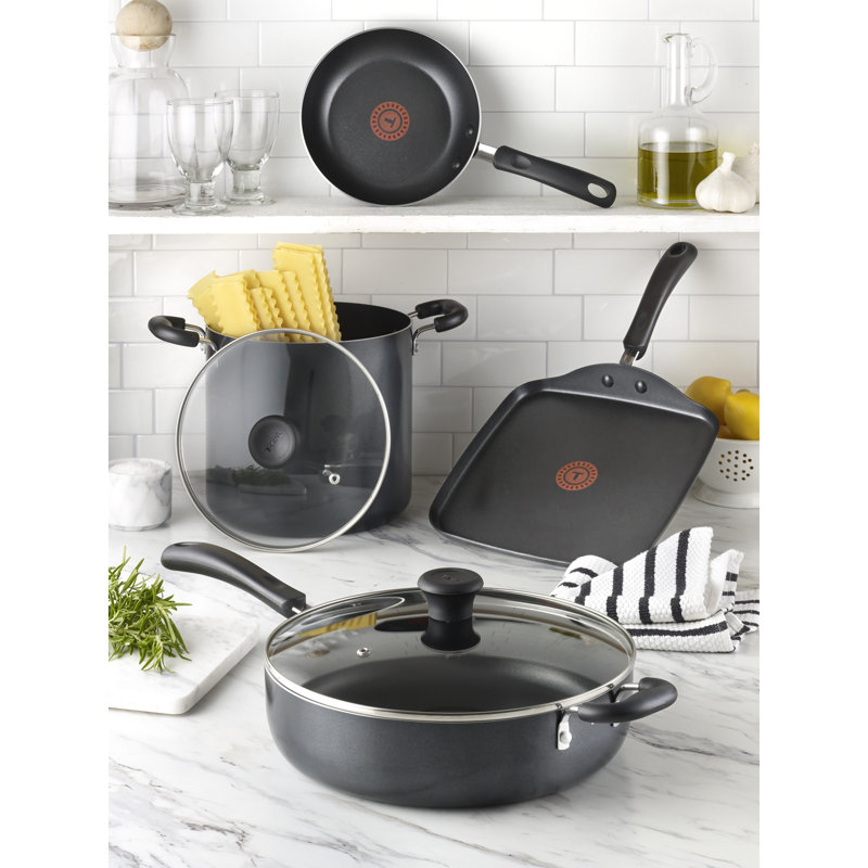 T-fal Essentials Nonstick Double Burner Griddle, 18 X 11 Inch, Black