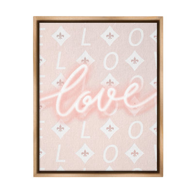 "Pastel Love On Pattern" par Leah Straatsma sur toile