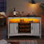 Bar à vin / café / alcool avec rangement et lumière DEL, bar à domicile avec armoire-72672262